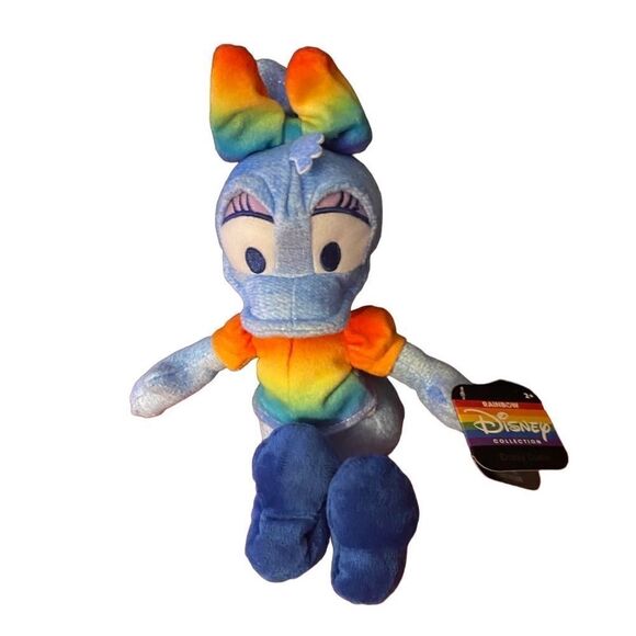 Disney, NWT Daisy, duck rainbow collection, pride 8 inches - Picture 3 of 4